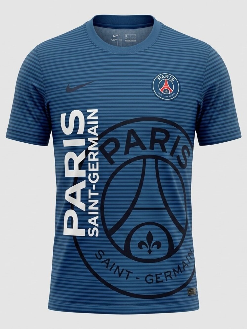 Nike PSG Paris Saint-Germain Blue Soccer Jersey NWT